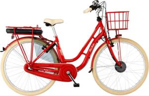 Fischer City E-Bike Cita 2.0 RETRO rot glänzend, RH 48 cm, 28 Zoll, 317 Wh