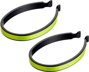 FISCHER Fahrrad Fahrradreflektor 2x Hosen-Klammern mit Reflektor, Hosenspangen für Fahrrad Sicherheit Signal im Dunkeln, Reflektor-Band