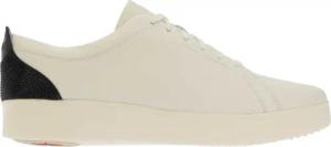 Fit Flop - "Rally" Kristall Sneaker für Damen, Leder (Weiß/Schwarz)