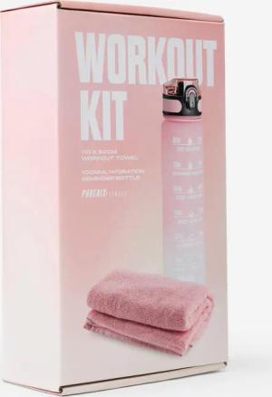 Fitness-Pack mit 1-l-Trinkflasche und Handtuch