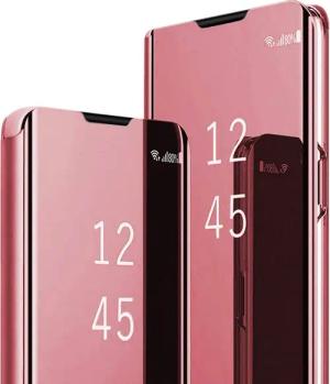 FITSU Handyhülle Spiegel Hülle für Samsung Galaxy S22 Ultra Handytasche, Schlanke Klapphülle, elegantes Flipcase, Handyhülle mit Standfunktion