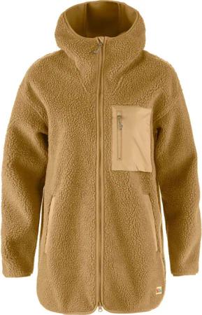 Fjällräven Damen Vardag Pile Fleece Long Jacke