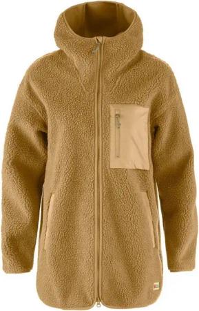 Fjällräven Fleecejacke Fjällräven Vardag Pile Fleece long W - 2-lagige Teddyfleecejacke Damen
