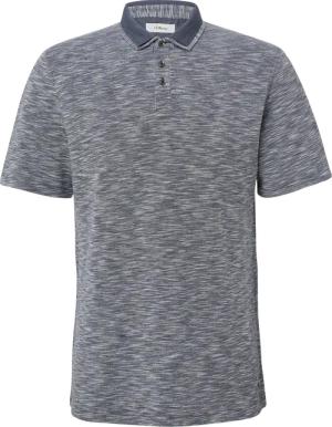 Flammgarn-Poloshirt mit Doppelkragen