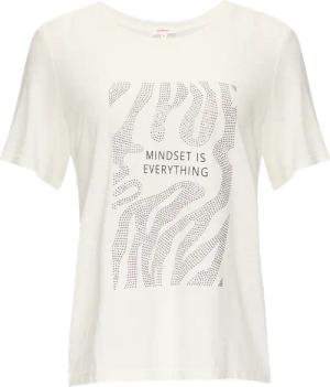 Flammgarnshirt mit Schmucksteinen