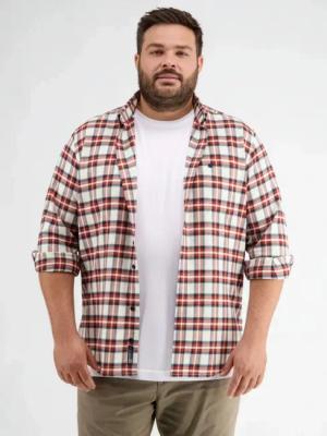 Flanell-Karohemd für Herren in Großen Größen - Spicy Orange