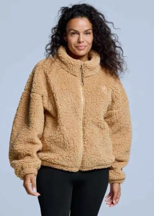 Flauschige Jacke - Damen - Four Seasons - Teddy - Warm Sand