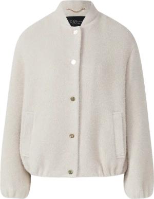 Flauschige Jacke im Relaxed Fit mit Stehkragen