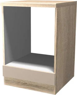 Flex-Well Herdumbauschrank Herdumbauschrank - 60 cm breit - Kaschmir Glanz Sonoma Eiche – Neapel