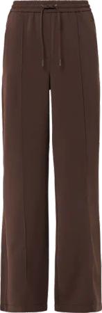 Fließende Hose mit geradem Bein und Elastikbund