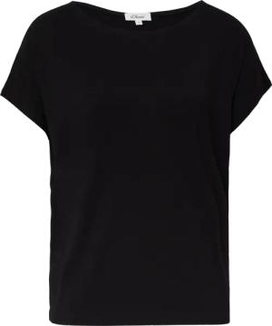 Fließendes Jersey-Shirt mit überschnittenen Schultern