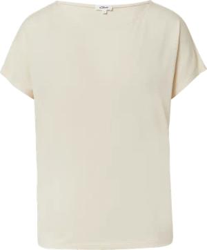 Fließendes Jersey-Shirt mit überschnittenen Schultern