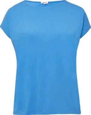 Fließendes Jersey-Shirt mit überschnittenen Schultern