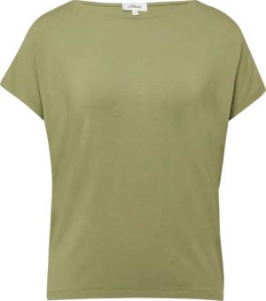 Fließendes Jersey-Shirt mit überschnittenen Schultern