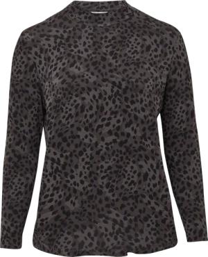 Fließendes Longsleeve mit Stehkragen