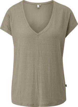 Fließendes Oversize-Shirt mit Rippstruktur