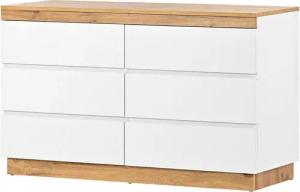 Flieks Kommode, Nachtschrank Sideboard mit 6 Schubladen 110x40x67.5cm