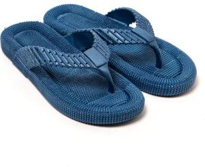 Flip Flops Herren Brasileras Blau mit Gummisohle