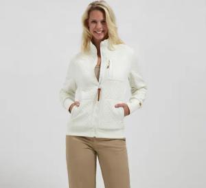 Flo Damen - Outdoor Strickjacke - Gebrochenes Weiß