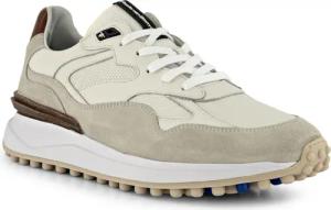 Floris van Bommel Herren Sneaker weiß Velours