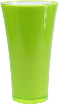 Florists Products Blumentopf Design Vase "Fizzy" konisch in Apfelgrün - Kunststoff - H35cm