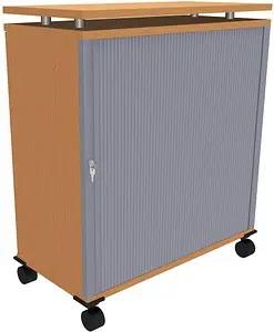 fm Sidney Bürowagen buche 2 Ebenen 93,4 x 46,3 x 103,8 cm