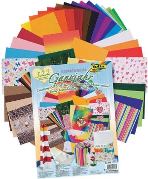 Folia Motivpapier Bastel-Set Ganzjahr, 322-teilig