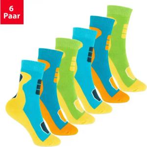 Footstar Thermosocken Bunte Kinder Outdoor Socken (6 Paar) Thermo Wintersocken