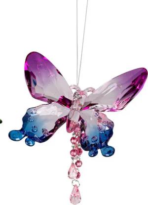 formano Hängedekoration Frühlingszeit, Höhe: cm, Farbe: Lila, Motiv: Schmetterling