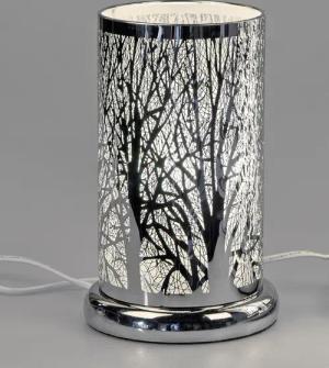 formano Nachttischlampe Touch, Farbe: Silber, Höhe: 24cm