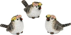 formano Tierfigur 3er-Set Deko Vögel, 7 cm groß - Fröhliche Fühlingsdeko (1 St)