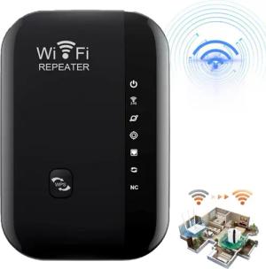 Forrlite 300Mbit/s 2.4GHz WiFi Extender Booster Repeater/AP Modus mit WPS WLAN-Repeater, Kompatibel mit allen WLAN Geräten