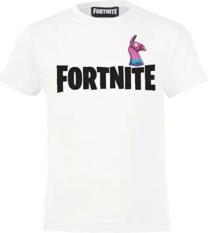 Fortnite T-Shirt FORTNITE T-Shirt kurzarm Weiß Alpaka Logo Epic Games Gr.140 152 164 176 Kinder im Alter 10 12 14 16 Jahre
