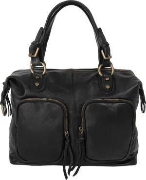 forty° Henkeltasche, echt Leder, Made in Italy