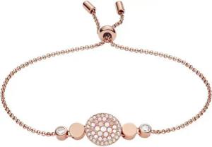 Fossil Edelstahlarmband Schmuck Geschenk Edelstahl VAL MOSAIC DISC Vintage Glitz, mit Glasstein, mit Perlmutt