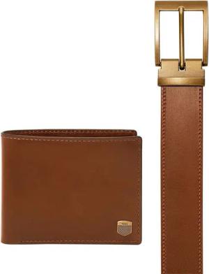 Fossil Geldbörse Gift Set (Set, 2-tlg), aus echtem Leder