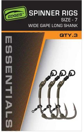 Fox Edges Spinner Rig Wide Gape Long Shank Gr.7