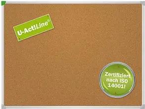 FRANKEN Pinnwand U-Act!Line® 160,0 x 120,0 cm Kork braun