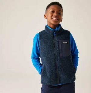 Frankie Wärmende Borg Weste mit durchgehendem Reißverschluss für Kinder