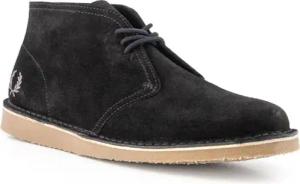 Fred Perry Herren Desert Boots schwarz Velours