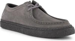 Fred Perry Herren Schnürschuhe grau Velours