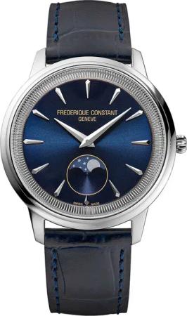 Frederique Constant FC-206N3S6 Damenuhr Klassik Quarz Mondphase 37mm 3ATM