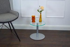 freeroom24 Beistelltisch Johanna Ø30cm (inkl. Montagewerkzeug), Lieferbare Höhen 30cm, 40cm, 50cm, 60cm, 70cm, 80cm