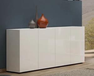 freiraum Sideboard Mister, in weiss, Lack Hochglanz - 180x80x38cm (BxHxT)