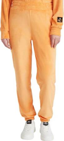 Freizeithosen Velour Jogger Pants Damen - orange