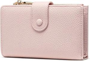 Frentree Geldbörse Damen mit RFID Schutz, Echtleder Optik, großes Münzfach, Portemonnaie mit Reißverschluss, Druckknopf, inkl. Geschenkbox