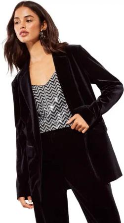 Friends Like These Jackenblazer Friends Like These einreihiger Samtblazer, Regular (1-tlg)