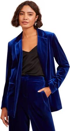 Friends Like These Jackenblazer Friends Like These einreihiger Samtblazer, Regular (1-tlg)