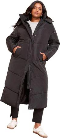 Friends Like These Langmantel Friends Like These wattierter Kapuzenmantel, Curve (1-tlg)