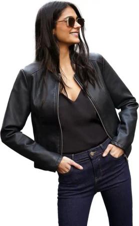 Friends Like These Lederjacke Friends Like These kurze Kunstlederjacke, Regular (1-St)